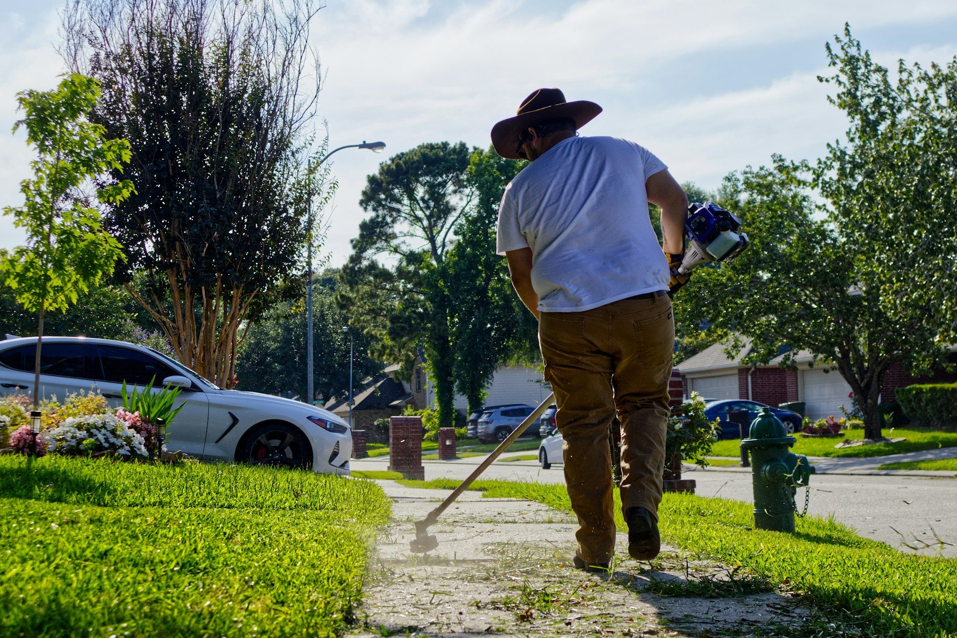 Landscape professionals at work