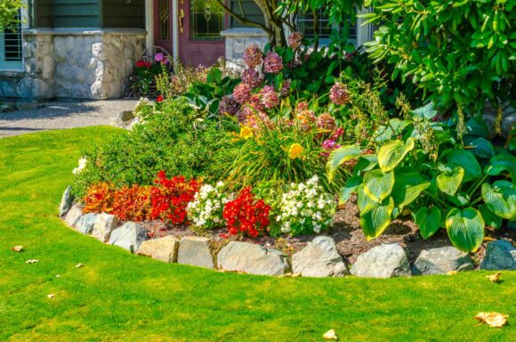 Allen, TX commercial landscape by LPT Inc