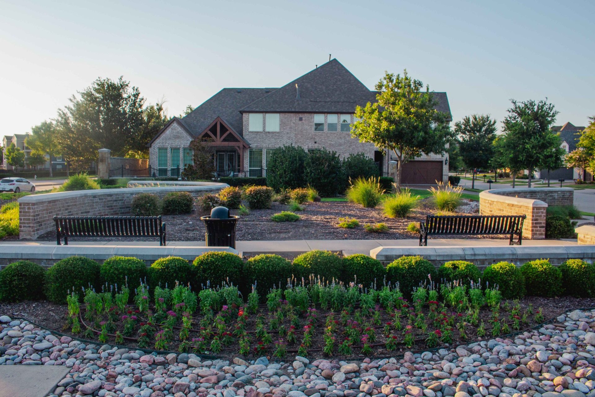 Planting commercial landscape by LPT Inc